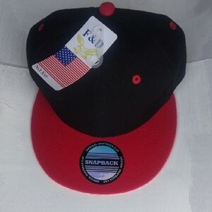 Black and Red Snapback Hat